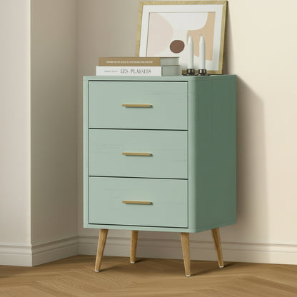 Willow 3 Chest of Drawers Tallboy Green