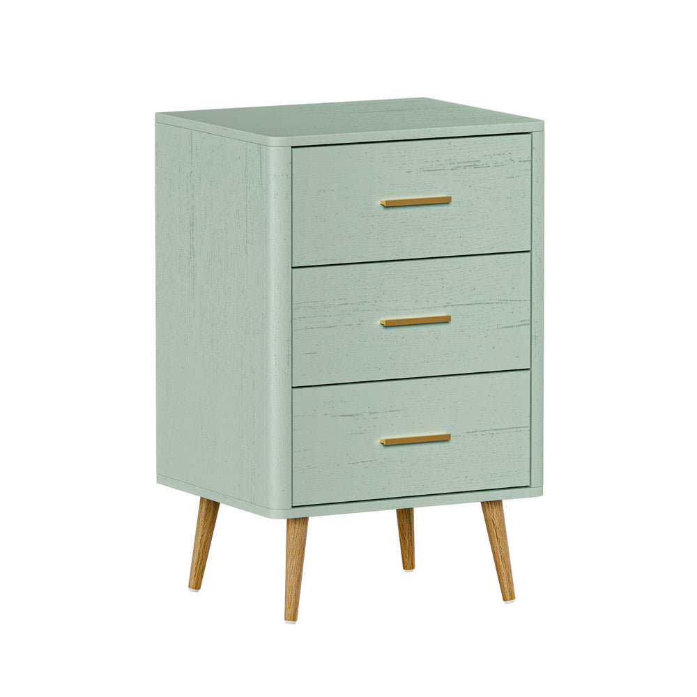Willow 3 Chest of Drawers Tallboy Green
