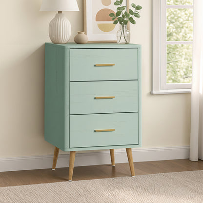 Willow 3 Chest of Drawers Tallboy Green