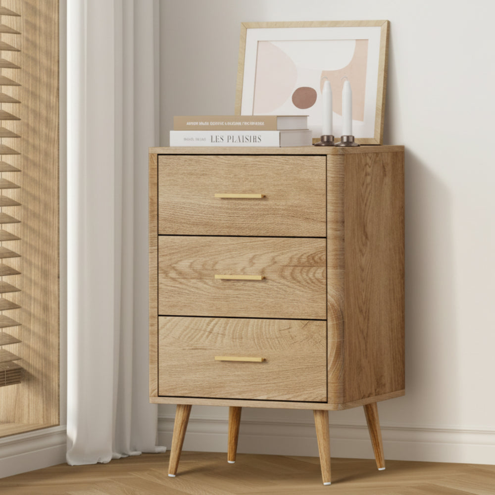 Willow 3 Chest of Drawers Tallboy Natural