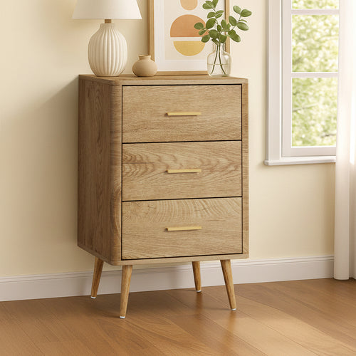 Willow 3 Chest of Drawers Tallboy Natural