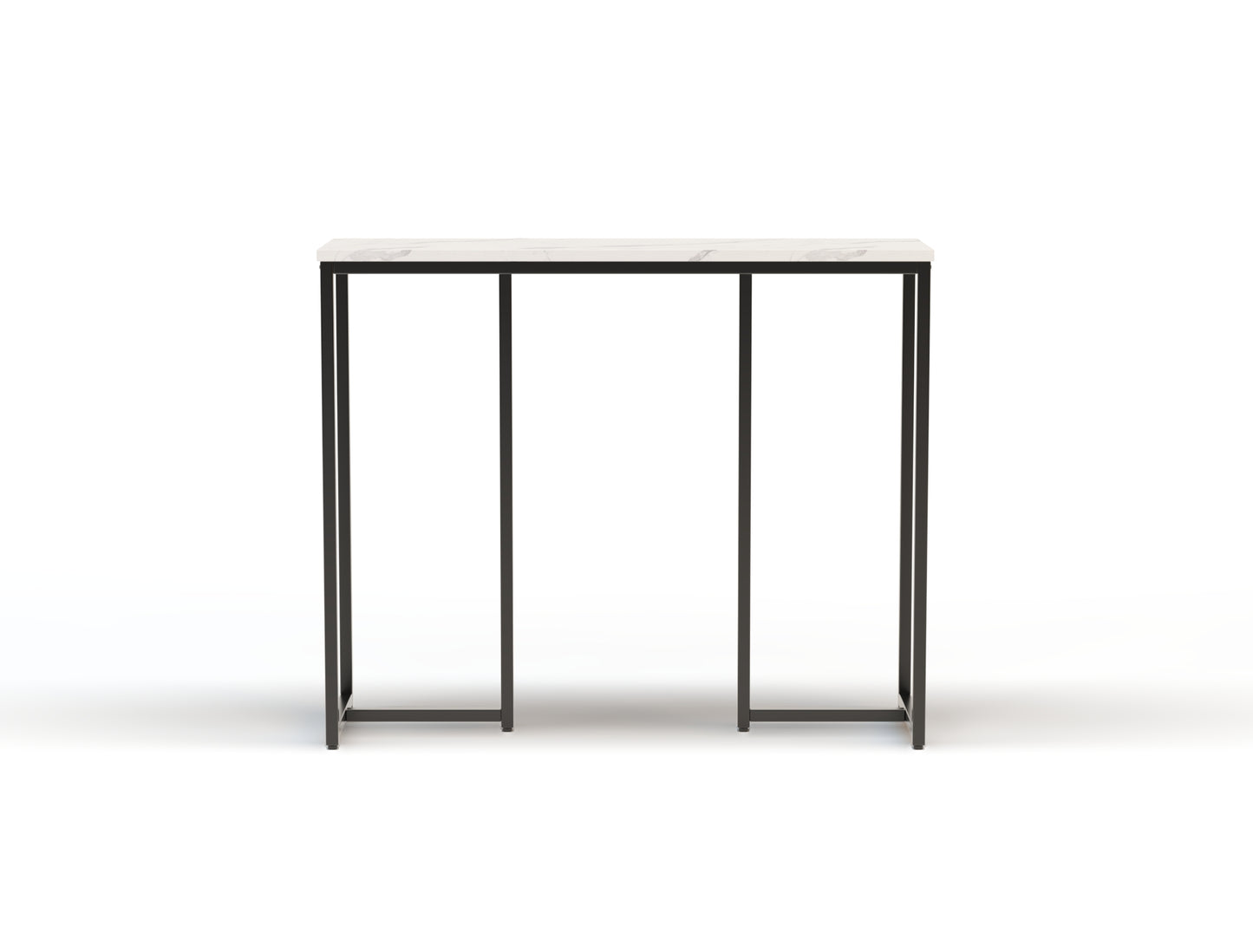 Millie Console Table White Top / Black Frame