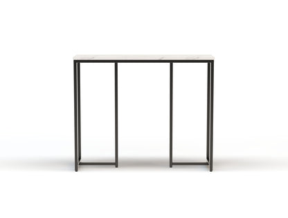 Millie Console Table White Top / Black Frame