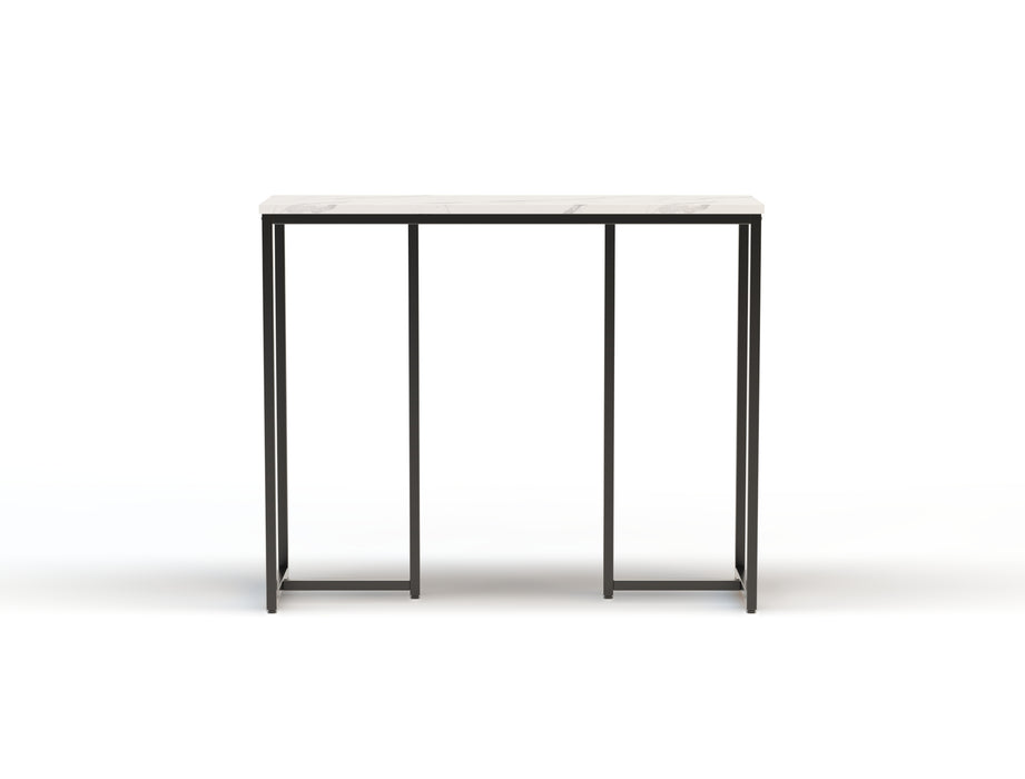 Millie Console Table White Top / Black Frame