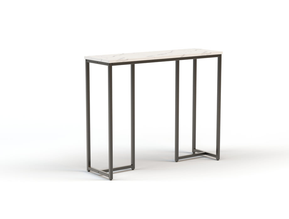 Millie Console Table White Top / Black Frame