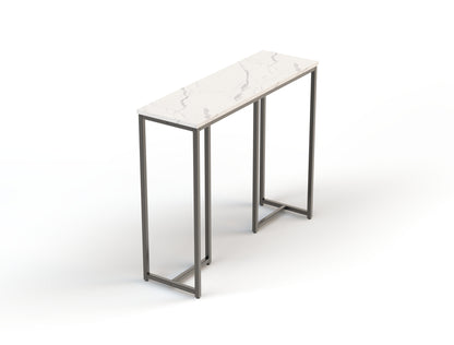 Millie Console Table White Top / Black Frame