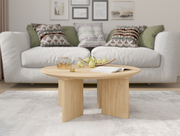 Kima Natural Wooden Coffee Table