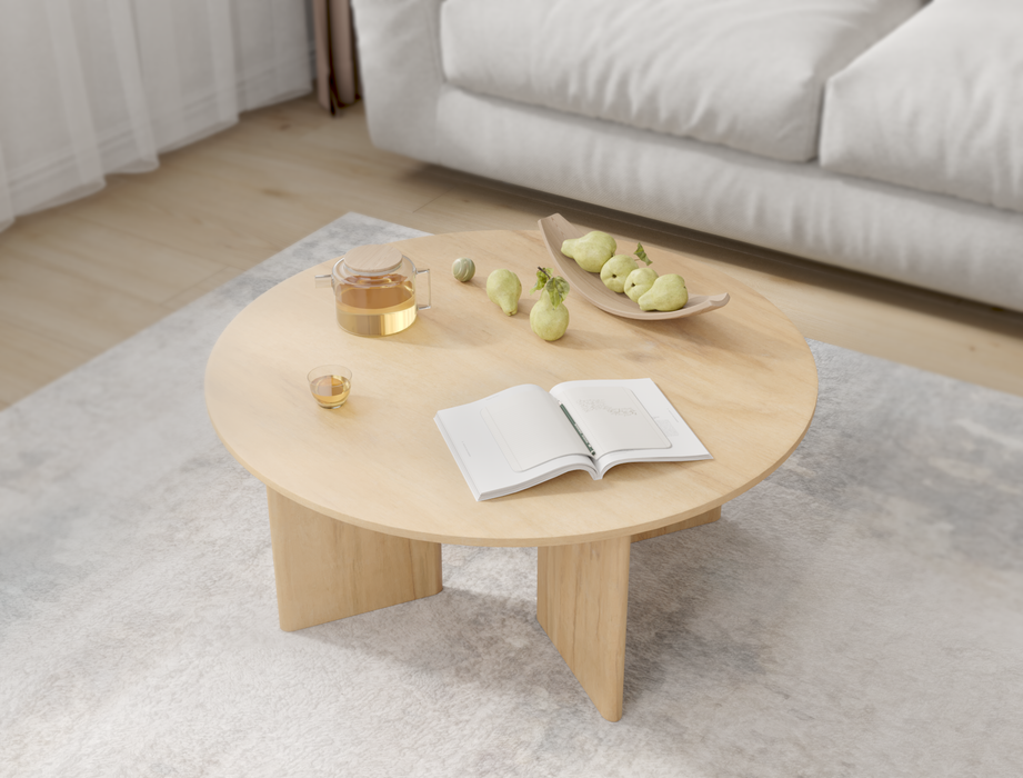 Kima Natural Wooden Coffee Table