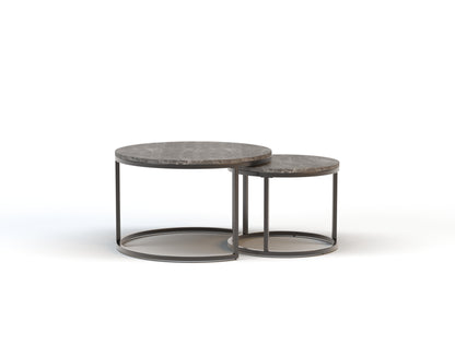 Boston Grey Marble Nesting Coffee Table