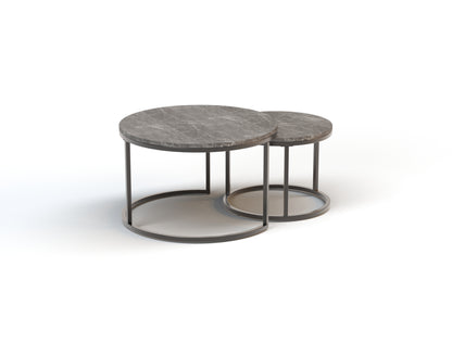 Boston Grey Marble Nesting Coffee Table