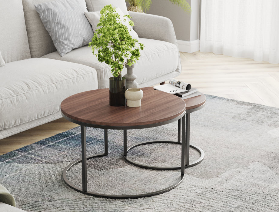 Boston Walnut Nesting Coffee Table