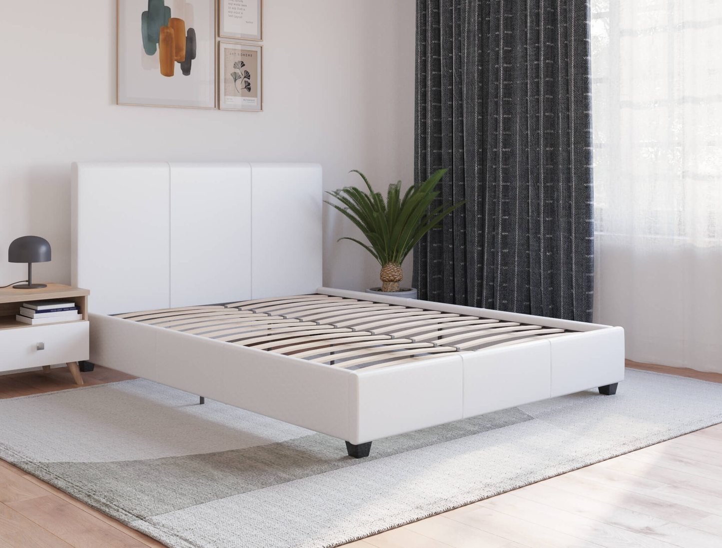 top view of a double bed frame in a bedroom from Isaak