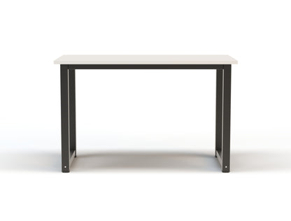 Aston Office Desk 120cm White Top / Black Frame