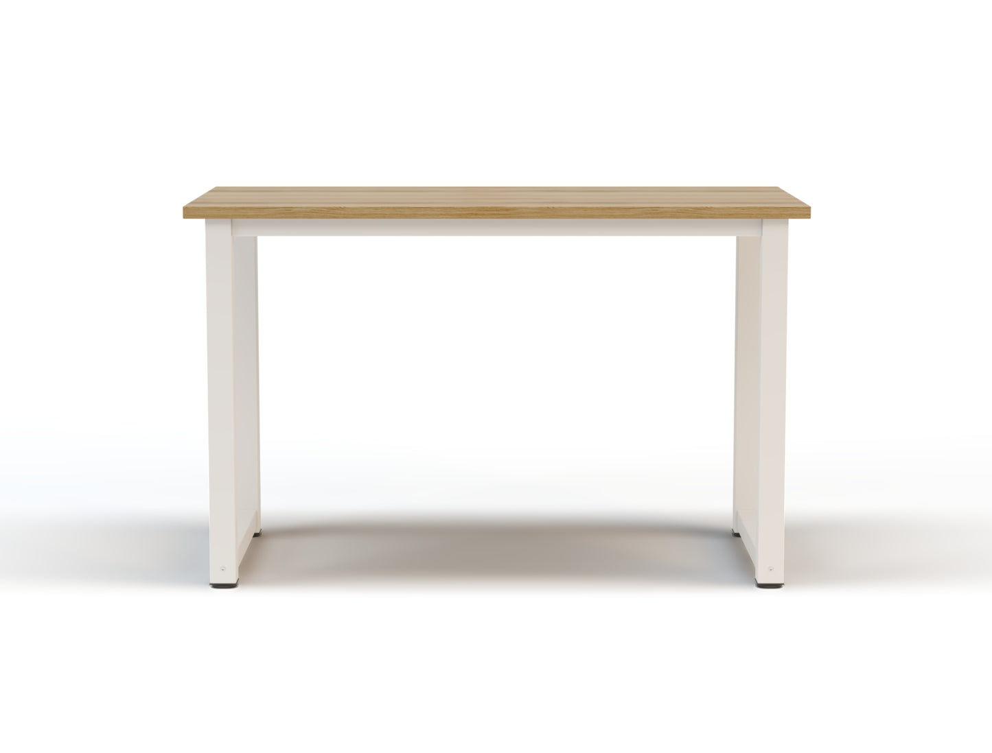 Aston Office Desk 120cm Nature Top / White Frame