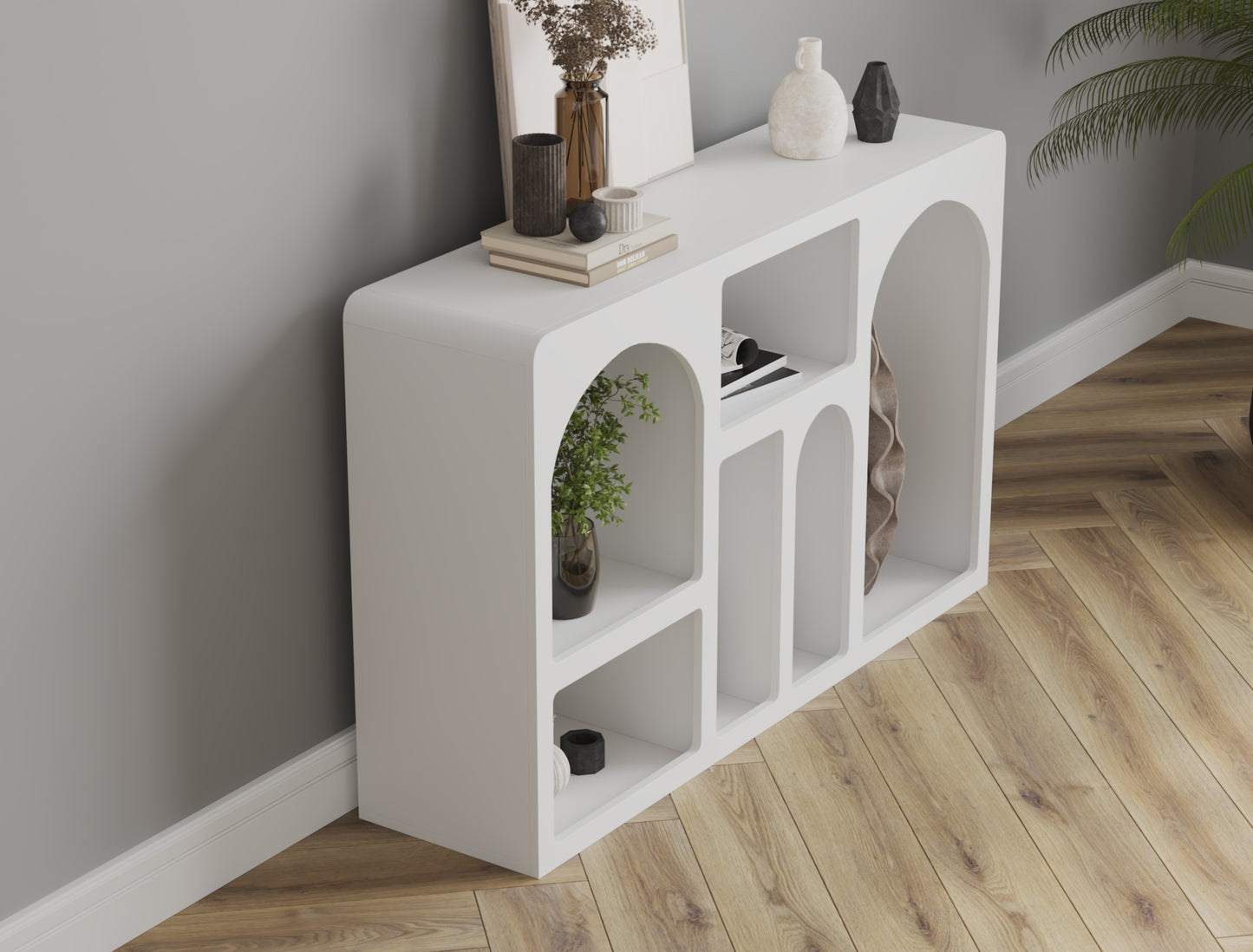 Amara White Display Cabinet