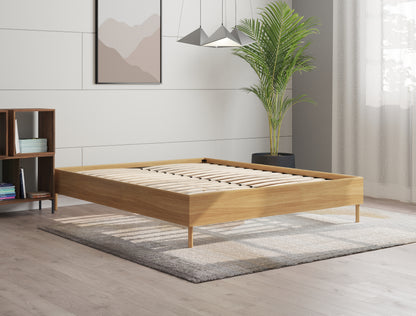 Damon Wooden Natural Bed Frame