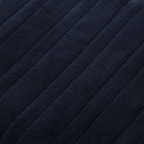 Isaak Washable Electric Heated Throw Rug Flannel Blue