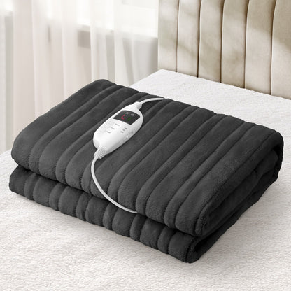 Isaak Electric Blanket Washable Heated Throw Rug Coral Fleece