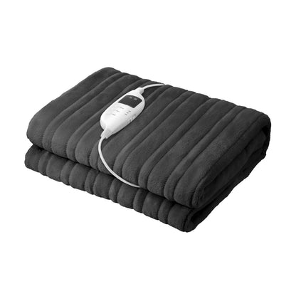 Isaak Electric Blanket Washable Heated Throw Rug Coral Fleece