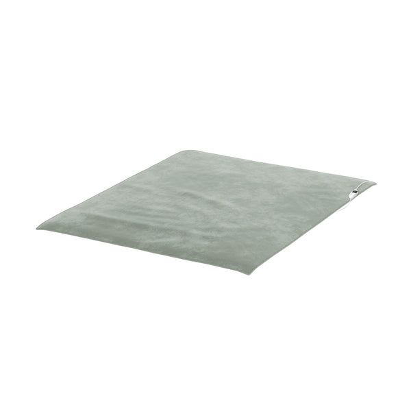Isaak Electric Heated Blanket Washable Throw Rug Coral Fleece Light Green