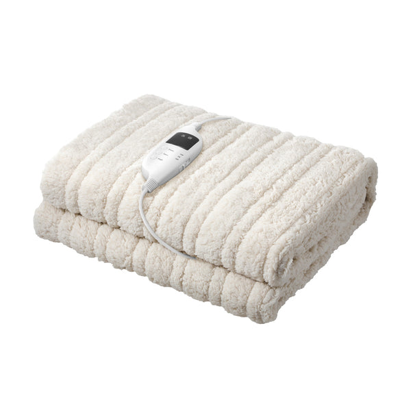 Isaak Heated Throw Rug Blanket Washable Sherpa Flannel