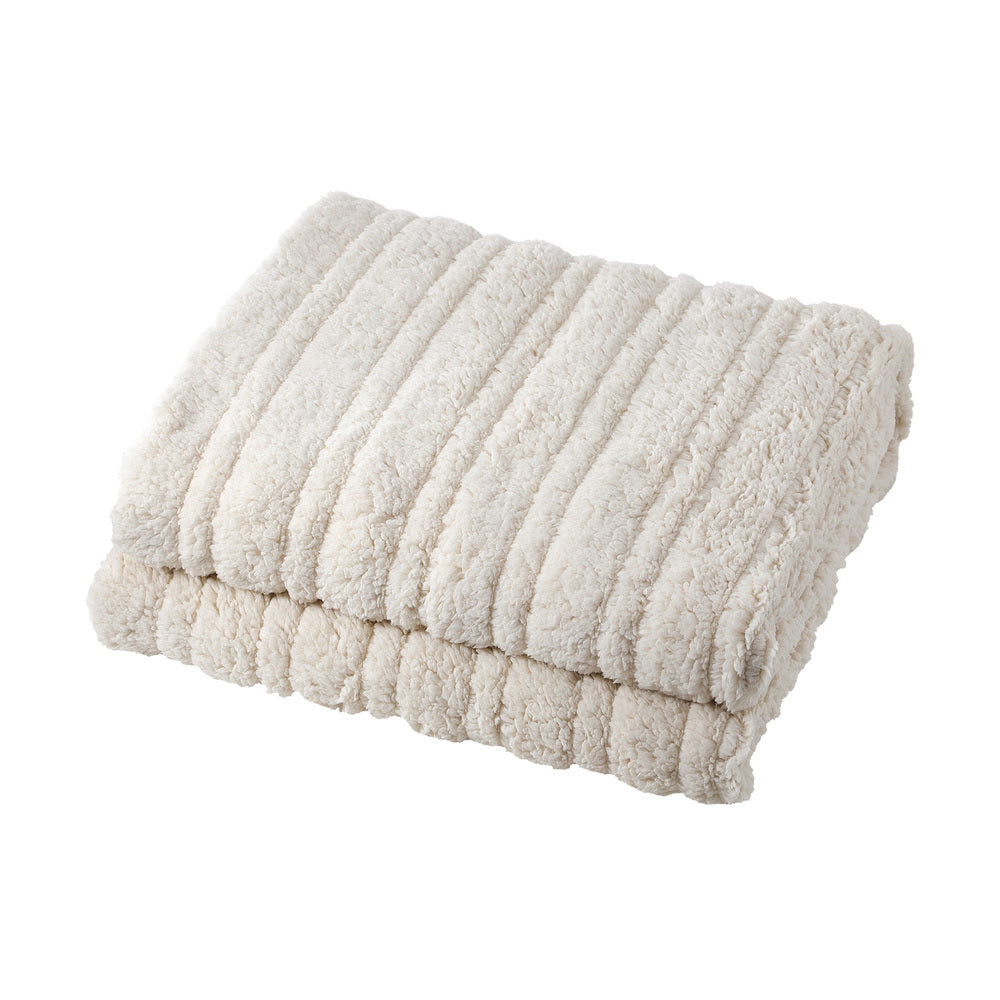 Isaak Heated Throw Rug Blanket Washable Sherpa Flannel