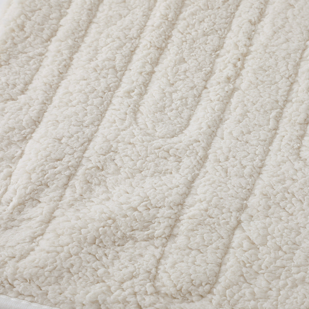 Isaak Heated Throw Rug Blanket Washable Sherpa Flannel