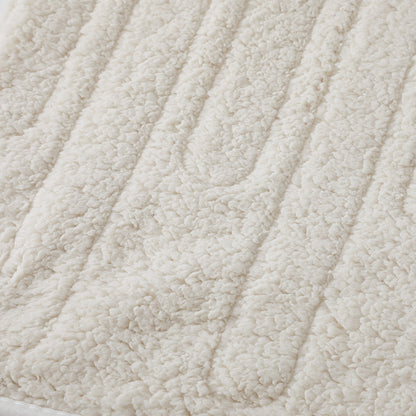 Isaak Heated Throw Rug Blanket Washable Sherpa Flannel