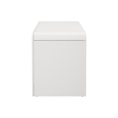 Kornas White Rattan Entertainment Unit 160cm