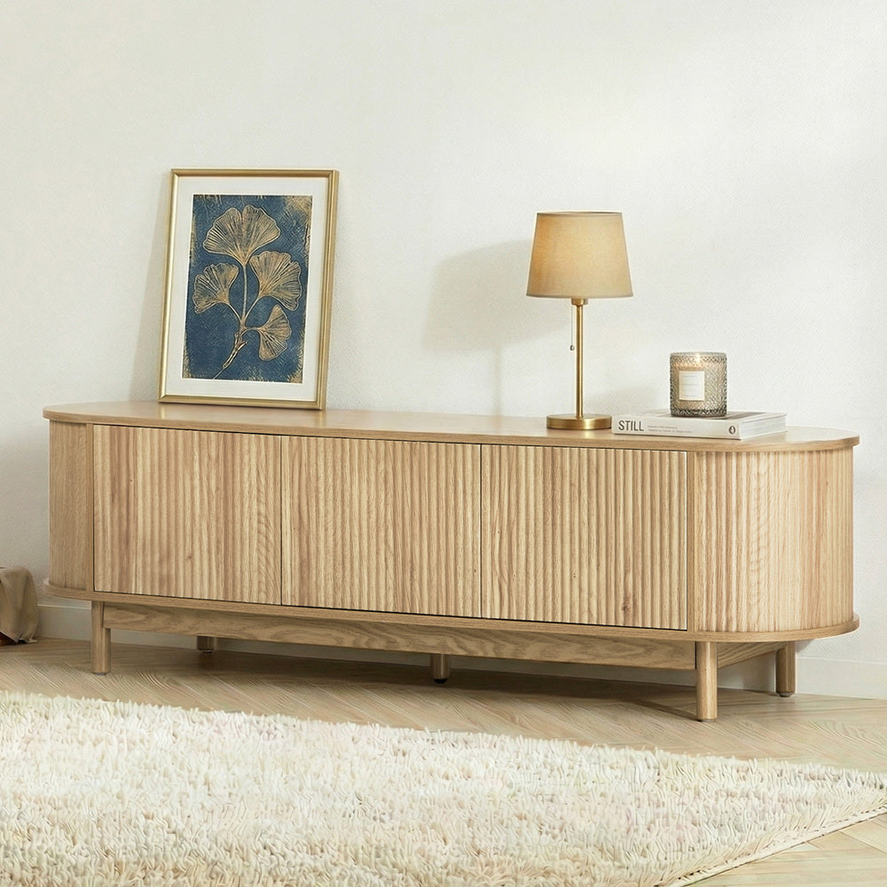 Bali Wooden Natural Entertainment Unit 160cm