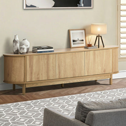 Bali Wooden Natural Entertainment Unit 160cm