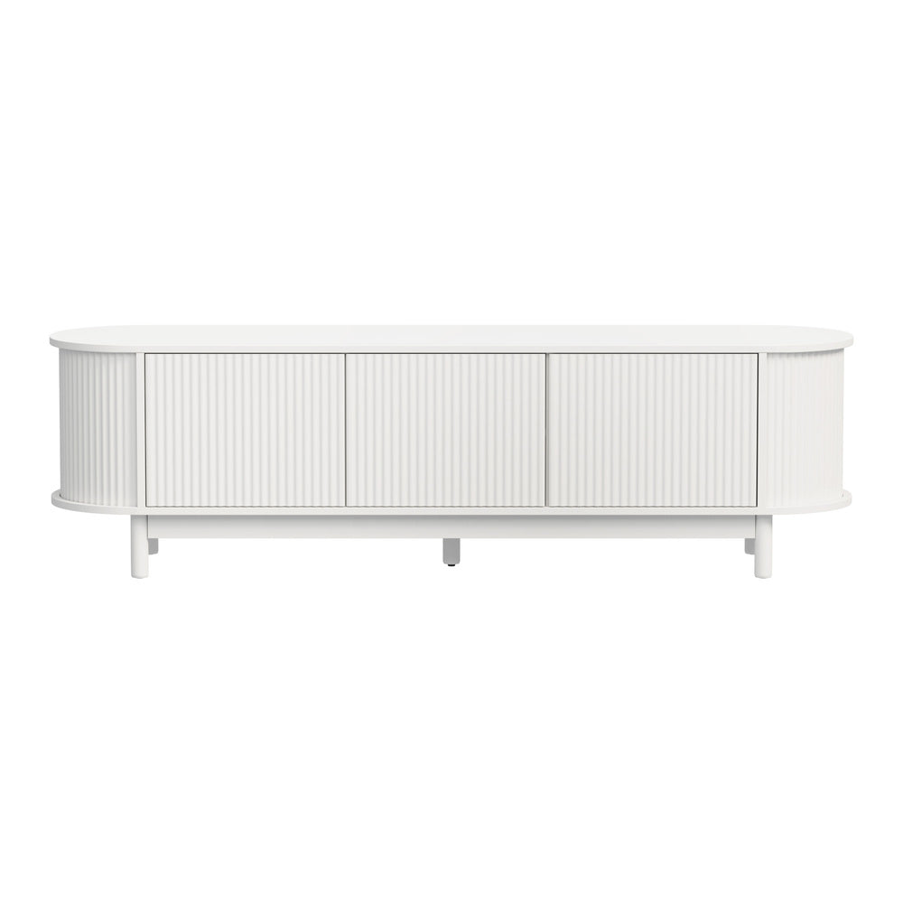 Bali Wooden White Entertainment Unit 160cm