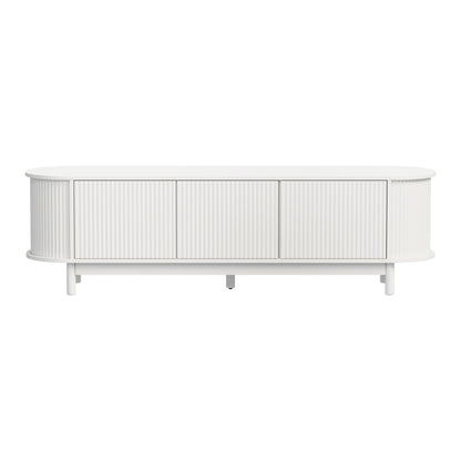 Bali Wooden White Entertainment Unit 160cm