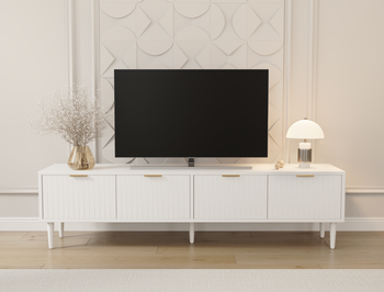 Lyndell White TV Unit 180cm