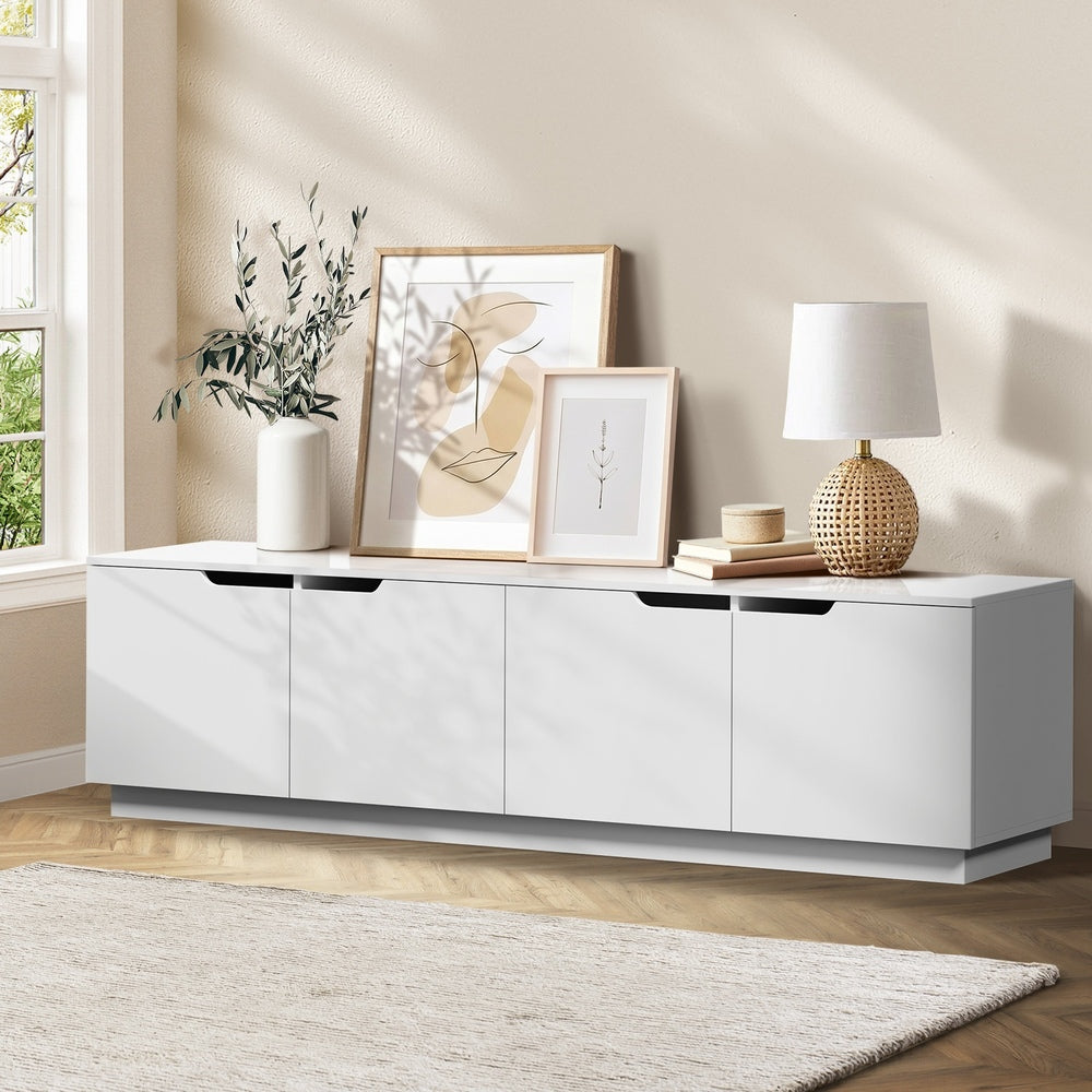 Lucas Wooden White Entertainment Unit 180cm
