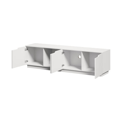 Lucas Wooden White Entertainment Unit 180cm
