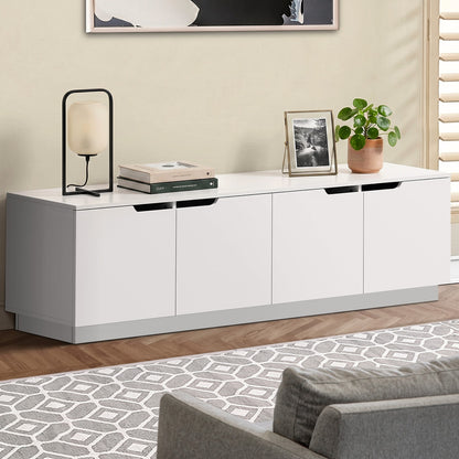 Lucas Wooden White Entertainment Unit 180cm