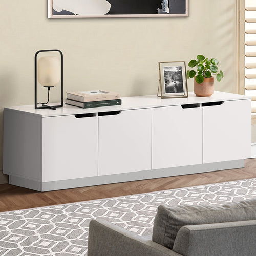 Lucas Wooden White Entertainment Unit 180cm