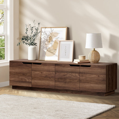 Lucas Wooden Walnut Entertainment Unit 180cm