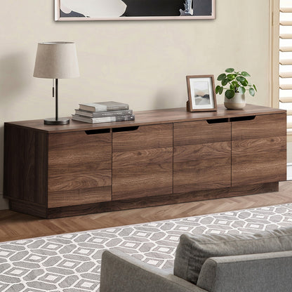 Lucas Wooden Walnut Entertainment Unit 180cm