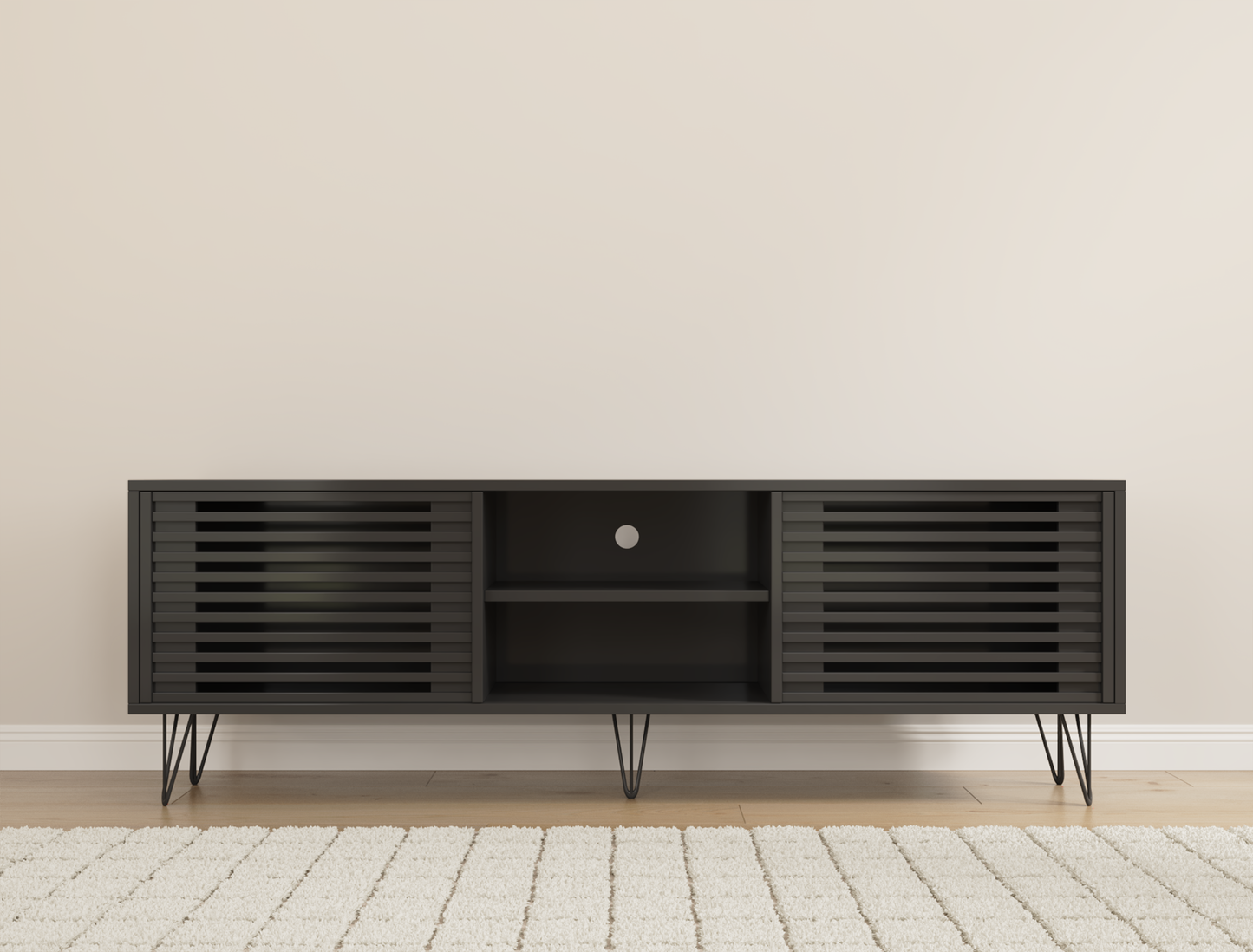 Naya Black TV Unit 180cm