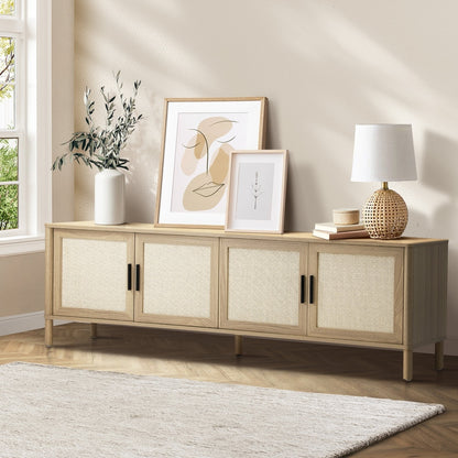 Chelsea Natural Rattan Entertainment Unit 160cm