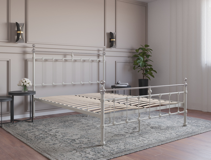 top view of a king bed frame in a bedroom from Isaak