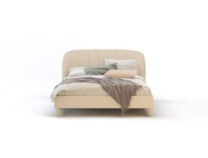 Ysobel White Oak Fabric Bed Frame