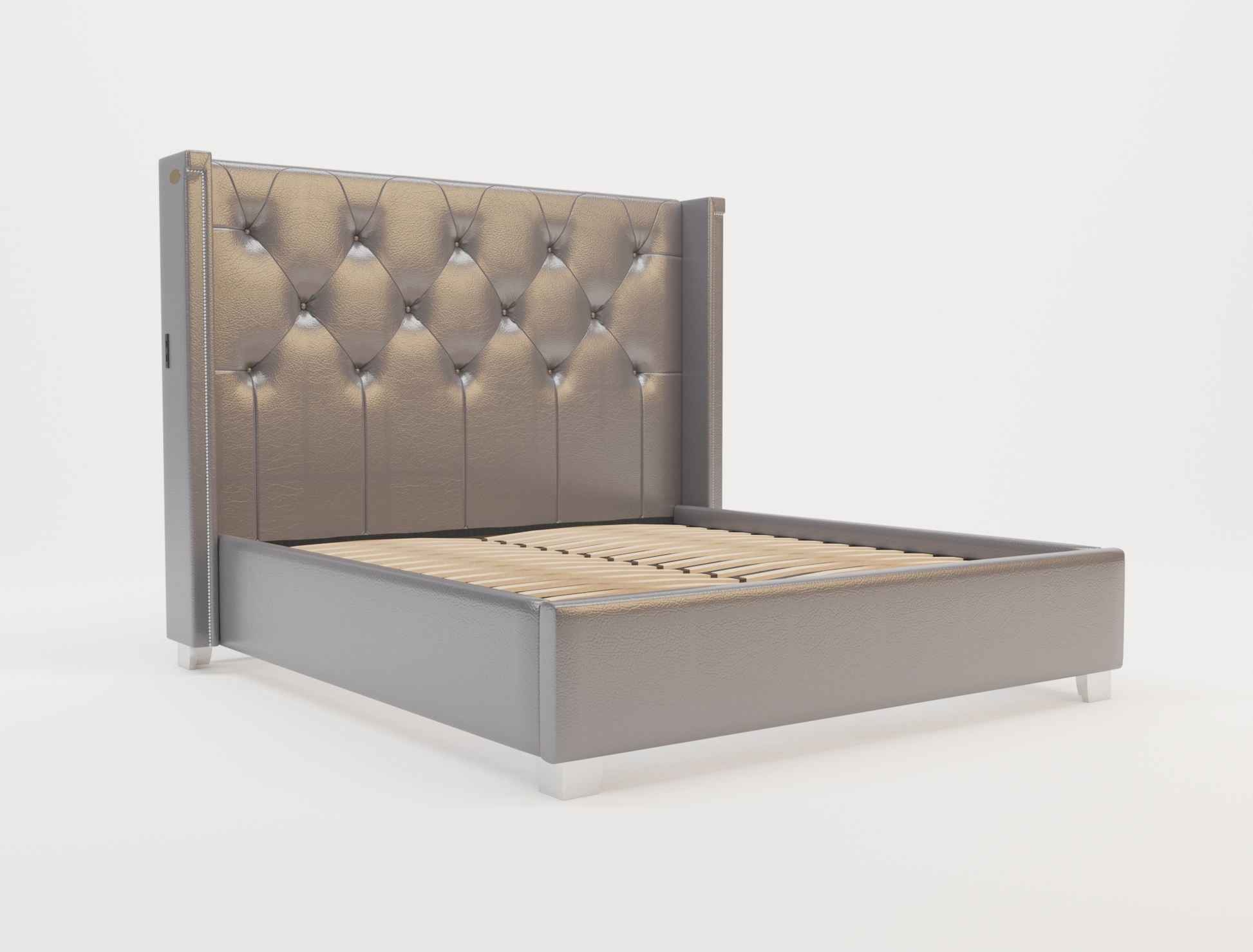 top view of a king bed frame in a white background from Isaak