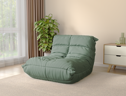 Onyx Lazy Green Fabric Floor Lounge