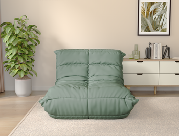 Onyx Lazy Green Fabric Floor Lounge