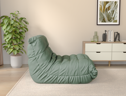 Onyx Lazy Green Fabric Floor Lounge