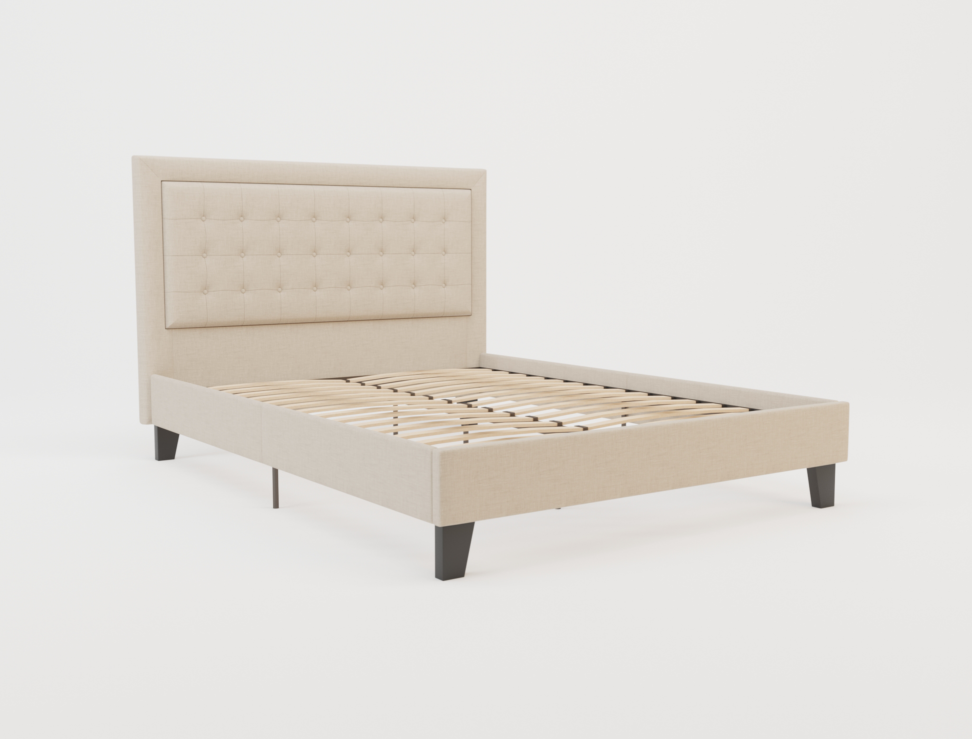 top view of a king single bed frame in a white background from Isaak