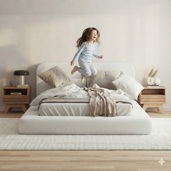Expanse Bed Low Pile Chinelle Soft White